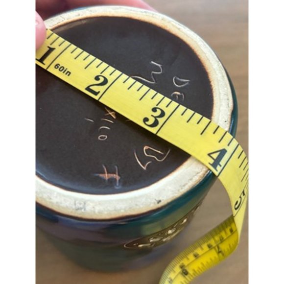 Design By Mara Mexico Pottery Blue/Green Butterfly Stoneware Coffee Mug Cup - Picture 6 of 6